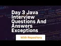day 3 java interview questions and answers exceptions