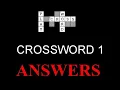 CROSSWORD 1 - ANSWERS