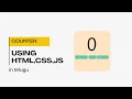 How to Make a Simple Counter with HTML CSS and JavaScript Step-by-Step Tutorial