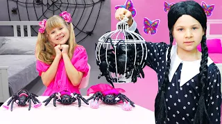 Pink Vs Black Challenge وتحديات أخرى معاكسة مع ديانا وروما  Pink Vs Black Challenge وتحديات أخرى معاكسة مع ديانا وروما