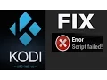 FIX Error Script Failed on KODI XBMC 2017