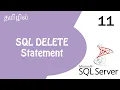 SQL DELETE Statement Tutorial in Tamil Tamil Programmer