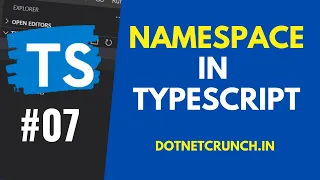 Namespace in Typescript Typescript Tutorial DotNetCrunch