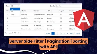 Server Side Pagination Sorting and Filtering in Angular Angular Tutorials