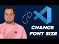 How to Change Editor and Terminal Font Size in VS Code