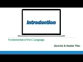 C-Programming Learn 5 Libraries and Header Files
