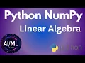 Complete NumPy Linear Algebra Tutorial From Basics to SVD in Python