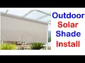 How to INSTALL a SHADE BLIND on your Front Porch
