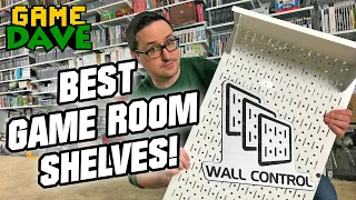 best video game shelves wall control game dave