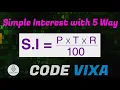 Simple Interest 5 Way to Calculate Simple Interest in Java Programming - Code Vixa