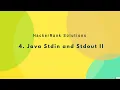 4 Introduction - Java Stdin and Stdout II Hindi