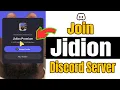 How to Join Jidion Discord Server