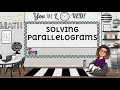 Solving Parallelograms cont