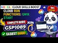 Cloud Run Functions Qwik Start Complete Guide GSP1089