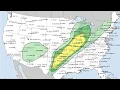 Tornadoes from Wichita Falls to Ozarks w WZ2548 Radar - 19 Slight Risk