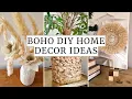 BOHO DIY DECOR IDEAS - Making NEUTRAL ROOM DECOR on a Budget