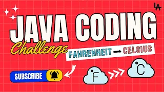 Java Temperature Converter Fahrenheit to Celsius Simple Coding Tutorial