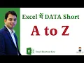 Sort Data - A to Z alphabetically in Excel Excel in Hindi