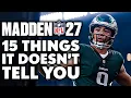 EA Sports Madden NFL 27 - 15 Things It Doesn t Tell You