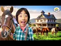 Download Lagu Learn about Fun Farm Animals \u0026 Riding Horses!