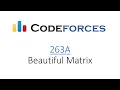 Codeforces 263A - Beautiful Matrix