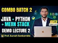 Demo Lec 02 Combo Batch Java Python MERN Stack