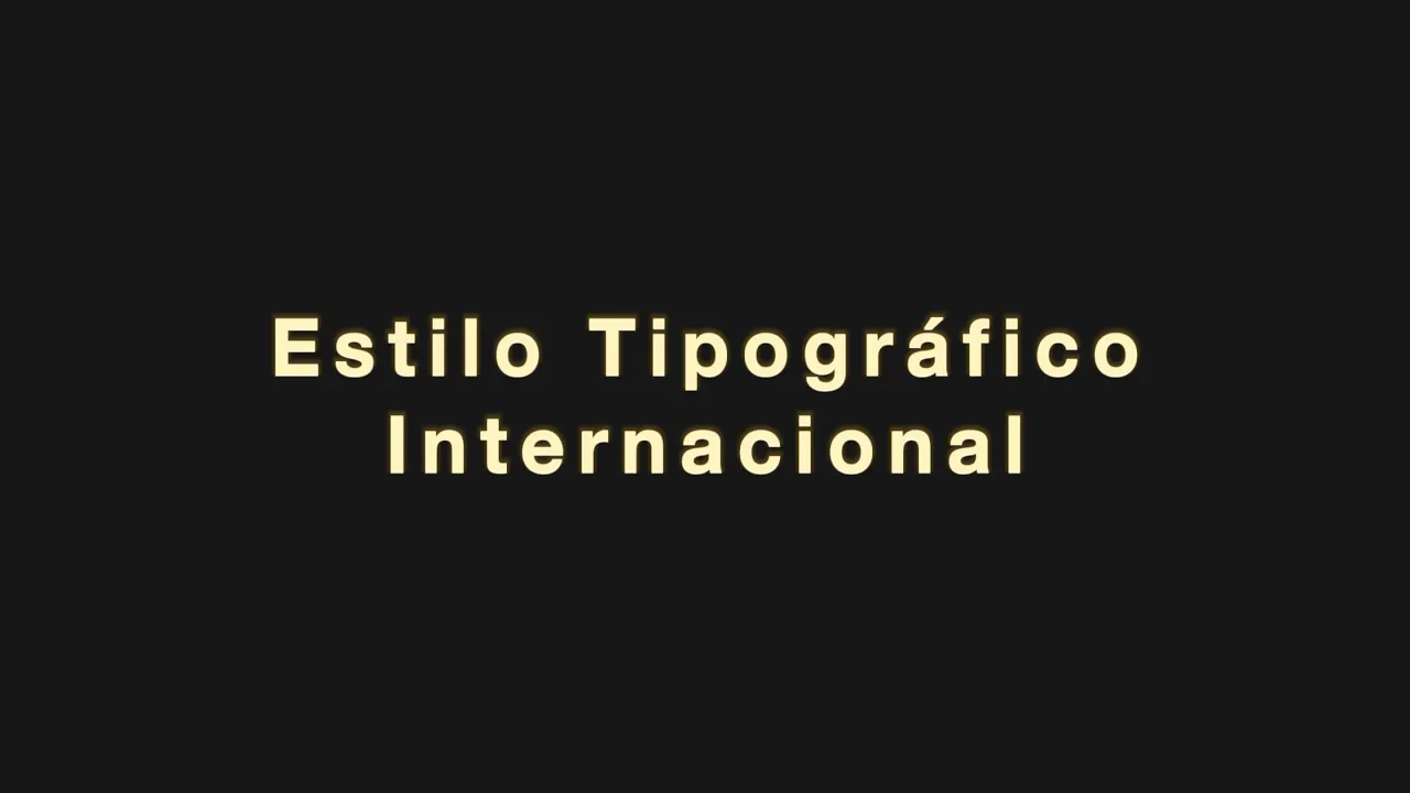 El estilo tipográfico internacional | Swiss Style
