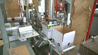 Fully autoamtic cosmetic boxes case packing line