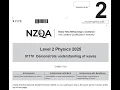 Full Exam Walkthrough NCEA Level 2 Physics 2025 - Demonstrate Understanding of Waves