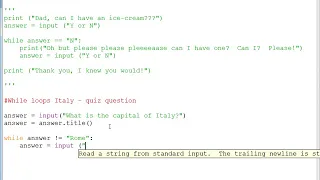 Using While Loops in Python Part 2