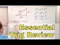 06 - Review of Essential Trigonometry Sin Cos Tangent