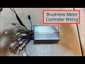 Brushless e-bike hub motor controller wiring diagram MQ-XCL16 350W tutorial explained BLDC