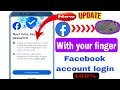 New Update Just Your Finger Facebook Account Login 2025