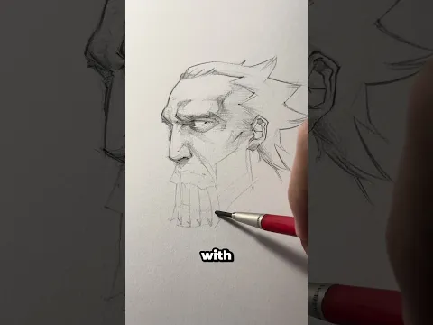 How to draw beards with realistic volume || Jmarron