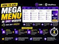 How to add mega menu in divi wordpress website only just in 4 minutes