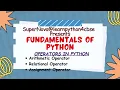 Class 11 CBSE Class 11 CS Class 11 IP Python Operators Arithmetic and Relational operator