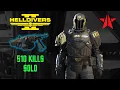 Helldivers 2 Bots Solo Max Difficulty - HMG Shield Generator Build Mega City Gameplay