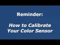 How to Calibrate a LEGO MindStorms EV3 Color Sensor in Reflected Light Intensity mode