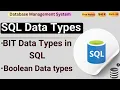 BIT Data Types in MySQL Boolean Data Types in MySQL Data Types in MySQL SQL Data Types