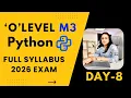 Python Day-8 Loop Control Statements Break Continue Pass Programming in Hindi Exam 2026