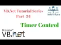 VB Net Tutorial Series Part-34 Timer Control