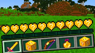 Minecraft, mas TENHO Corações de Lucky Block...