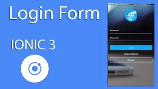 Mobile Development IONIC 3 Login Form IOS Android Learn Quickly