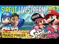 LIVE SUPER MEGA MARIO MAKER MAN SPLATOON W VIEWERS 53