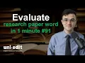 EVALUATE definition EVALUATE in a sentence EVALUATE pronunciation EVALUATE meaning