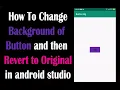 Set button background programmatically android Android App Tutorial for beginners 2020
