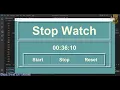 How to Create a Stop Watch in Visual Studio Code using Python