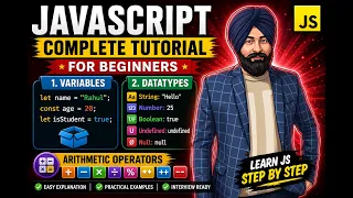 Learn JavaScript Variables Data Types Arithmetic Operators in One