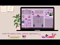 How To Make Your Laptop Aesthetic Easy Wallpaper Organizer Customization Purple Theme