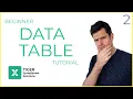 Excel Data Table Tutorial Part - Data Tables for Powerful Excel Optimisation